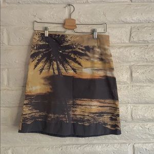 Anthropologie Sunset Mini Skirt